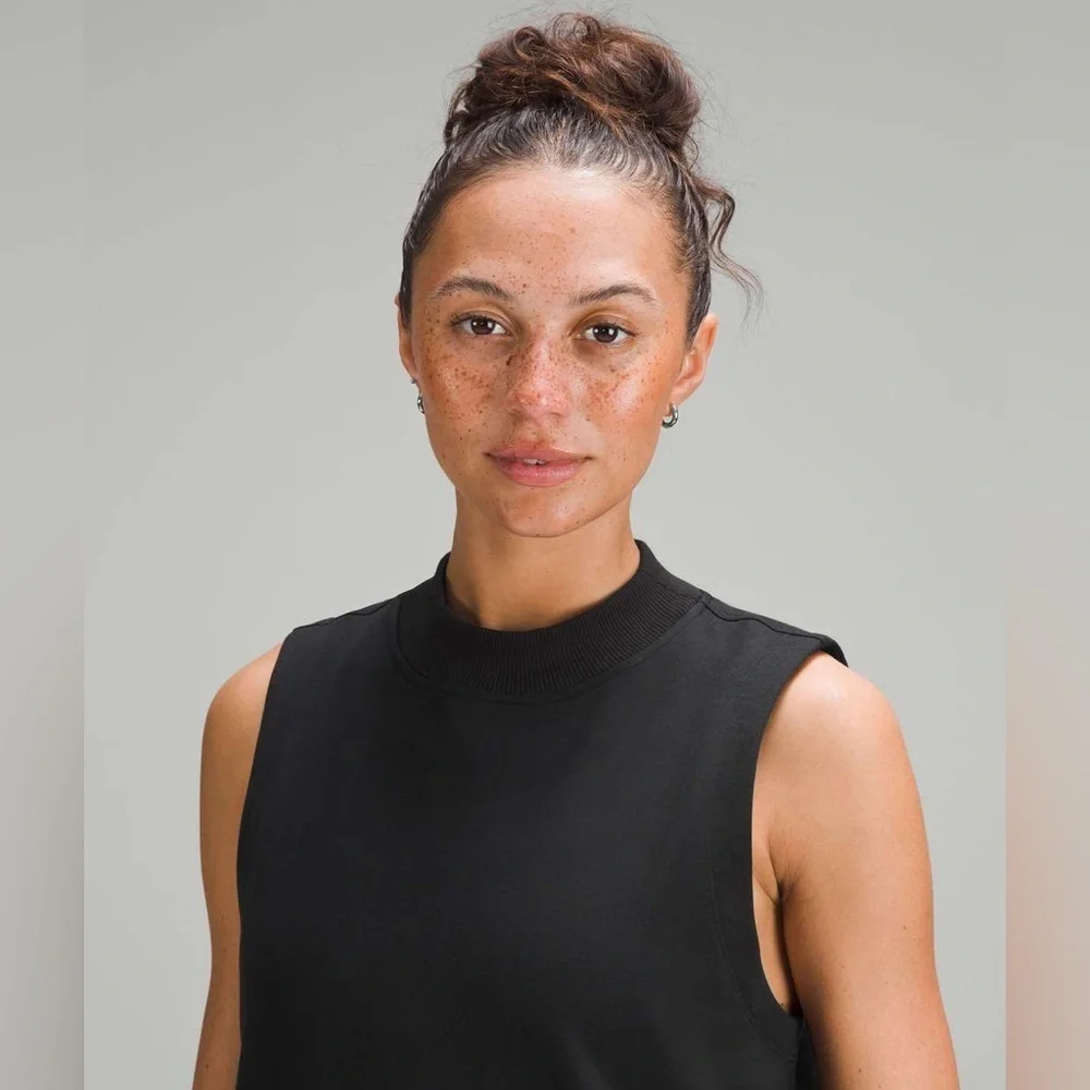 Lululemon Black Sleeveless French Terry Dress, size 8 - Picture 3 of 13